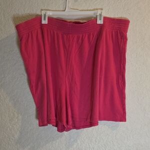 Woman Within Vibrant Pink Athletic Shorts